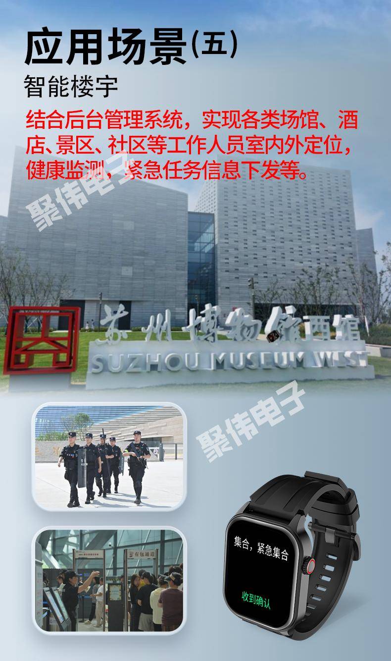 WQ7智能手表——以科技之力重塑楼宇管理新生态物业安保人员手表定制厂家聚伟电子——聚伟电子(图2)